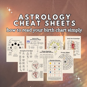 Astrology Cheat Sheets PDF ~ How to Read a Birth Chart! Learn Astrology