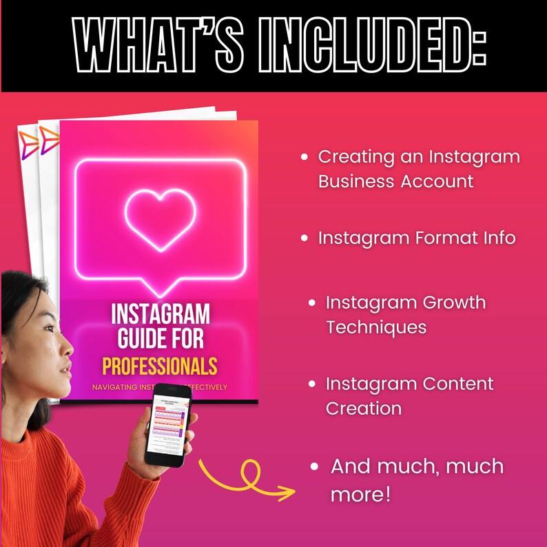 Inst Style Guide Examples Instagram Guide for Professionals: Social Media Growth (PDF) - Etsy