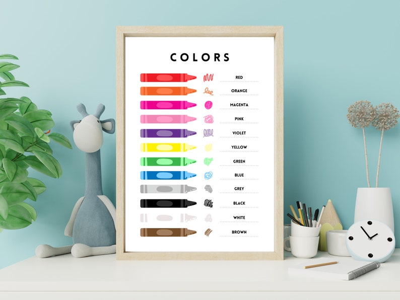 Color Matching Activity Printable, Busy Book Pages, Toddler Learning ...