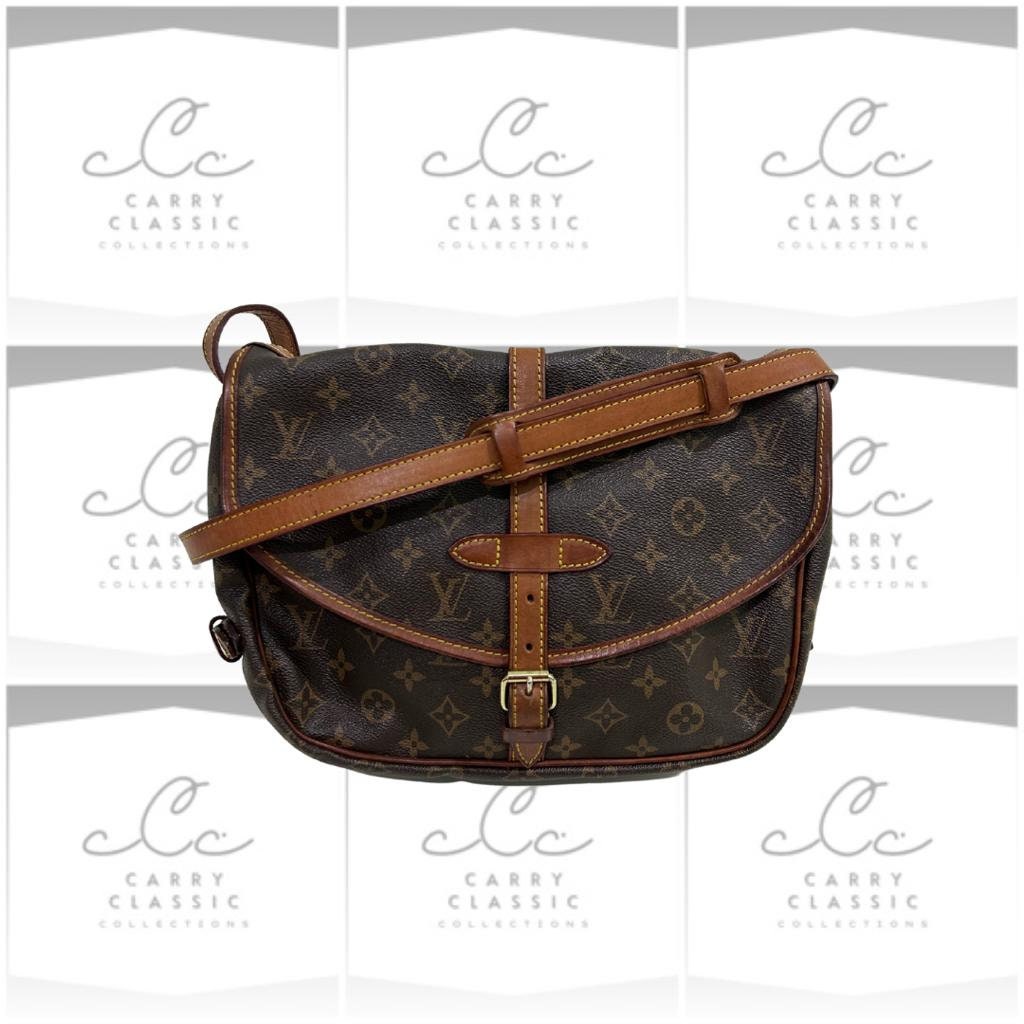 LOUIS VUITTON Saumur 35 Shoulder Bag Monogram Leather BN France M42254  76JG967