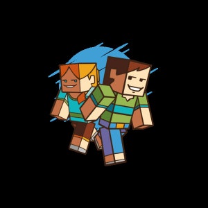 Comic Cubic Friends opstrijkpatch voor kinderen