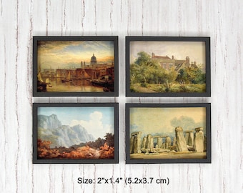 Quadro em miniatura. Decoração de parede para casa de bonecas.