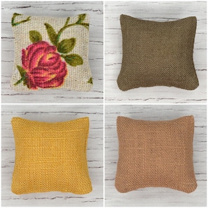 1:12 Miniature Cushions for Dollhouse. Miniature Pillows for Doll.