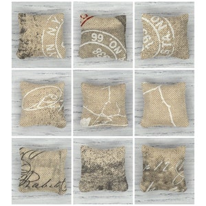 1:12 Miniature Cushions for Dollhouse. Miniature Pillows for Doll.