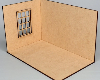 1:12 Dollhouse Roombox DIY. Doll Miniature Box. Diorama Box.
