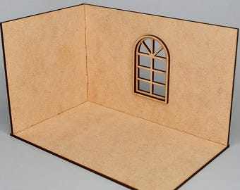 1:12 Dollhouse Roombox DIY. Doll Miniature Box. Diorama Box.