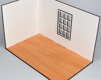 1:12 Dollhouse Roombox DIY. Doll Miniature Box. Diorama Box.