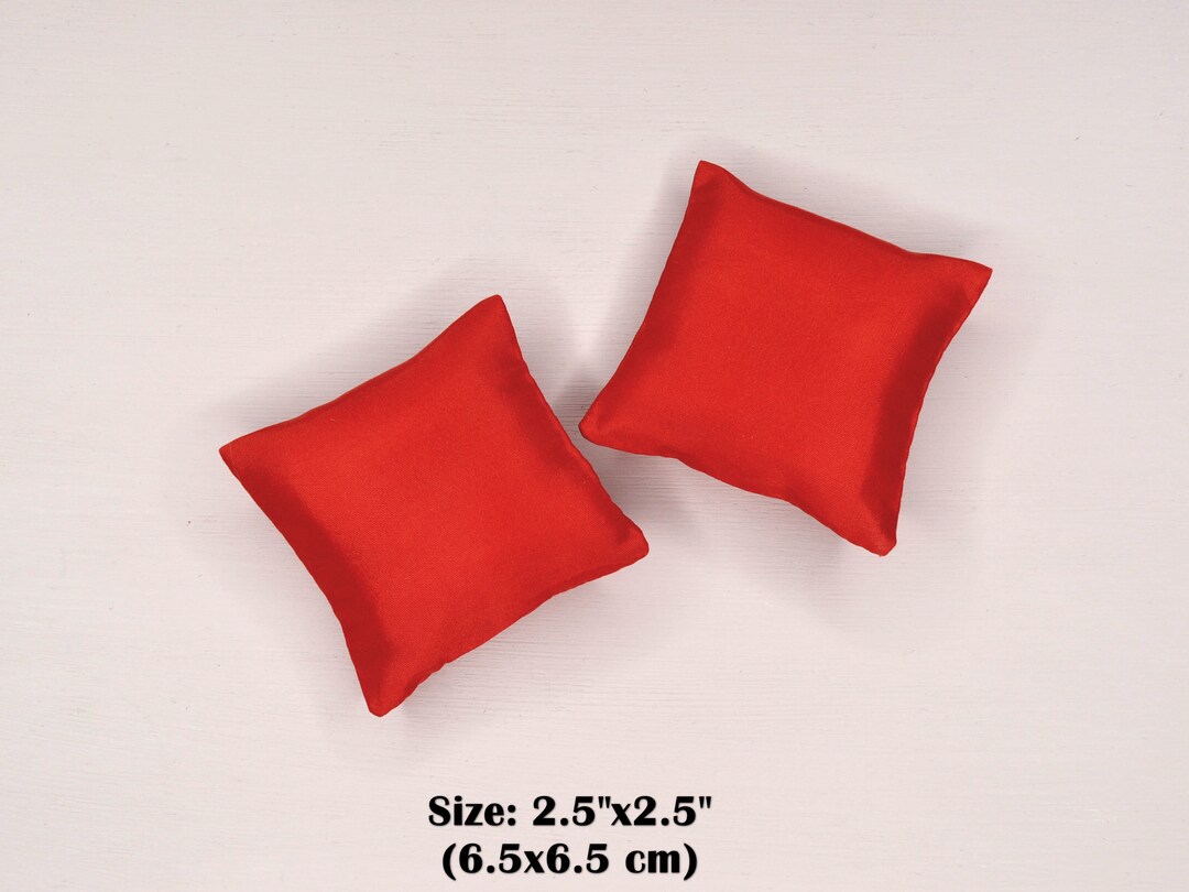 16 Miniature Cushion for Dollhouse. Doll Miniature Pillow. Etsy