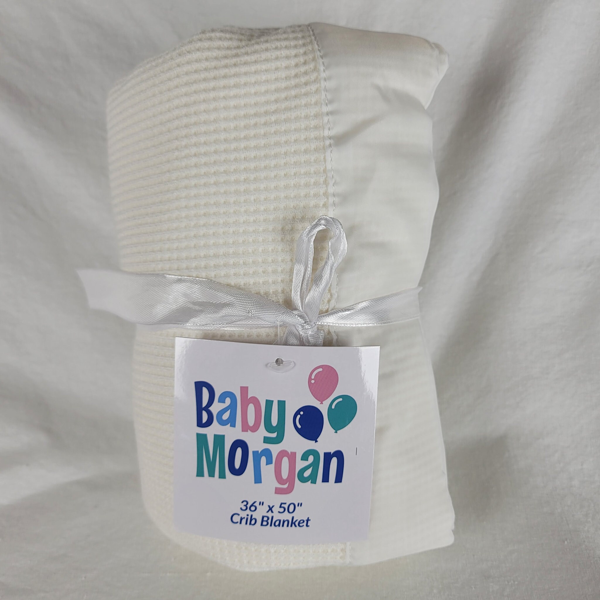 Baby Morgan Thermal Waffle Weave Blanket Nylon or Satin Silky Trim 50x36 Crib Blanket White Pink or Blue Vintage Retro Inspired 80s 90s Etsy Canada