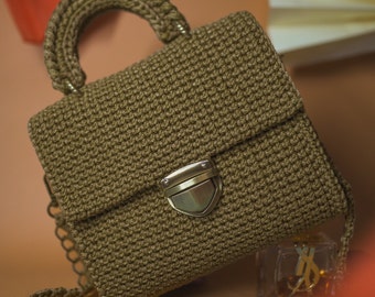 Crochet bag Handmade bag Woman's bag Knitting bag cross body Ukraine В'язана сумка ручної роботи