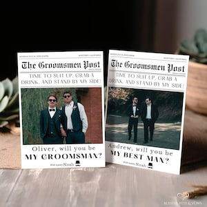 Modello di giornale per la proposta di matrimonio dello sposo, vuoi essere la mia proposta di matrimonio dello sposo e del testimone, biglietti di richiesta di matrimonio personalizzati per lo sposo