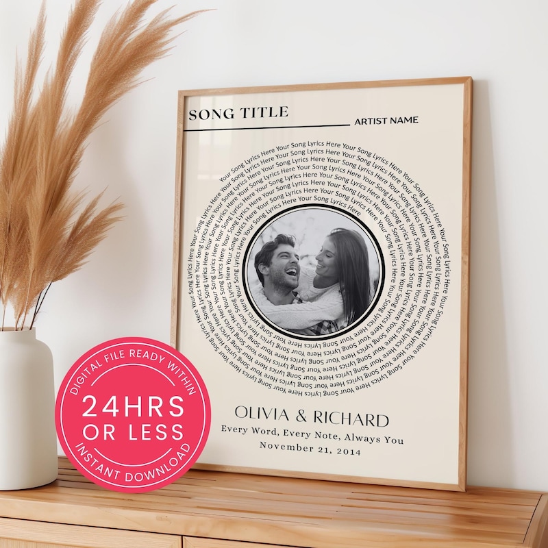Custom Song Lyric Posters - Etsy