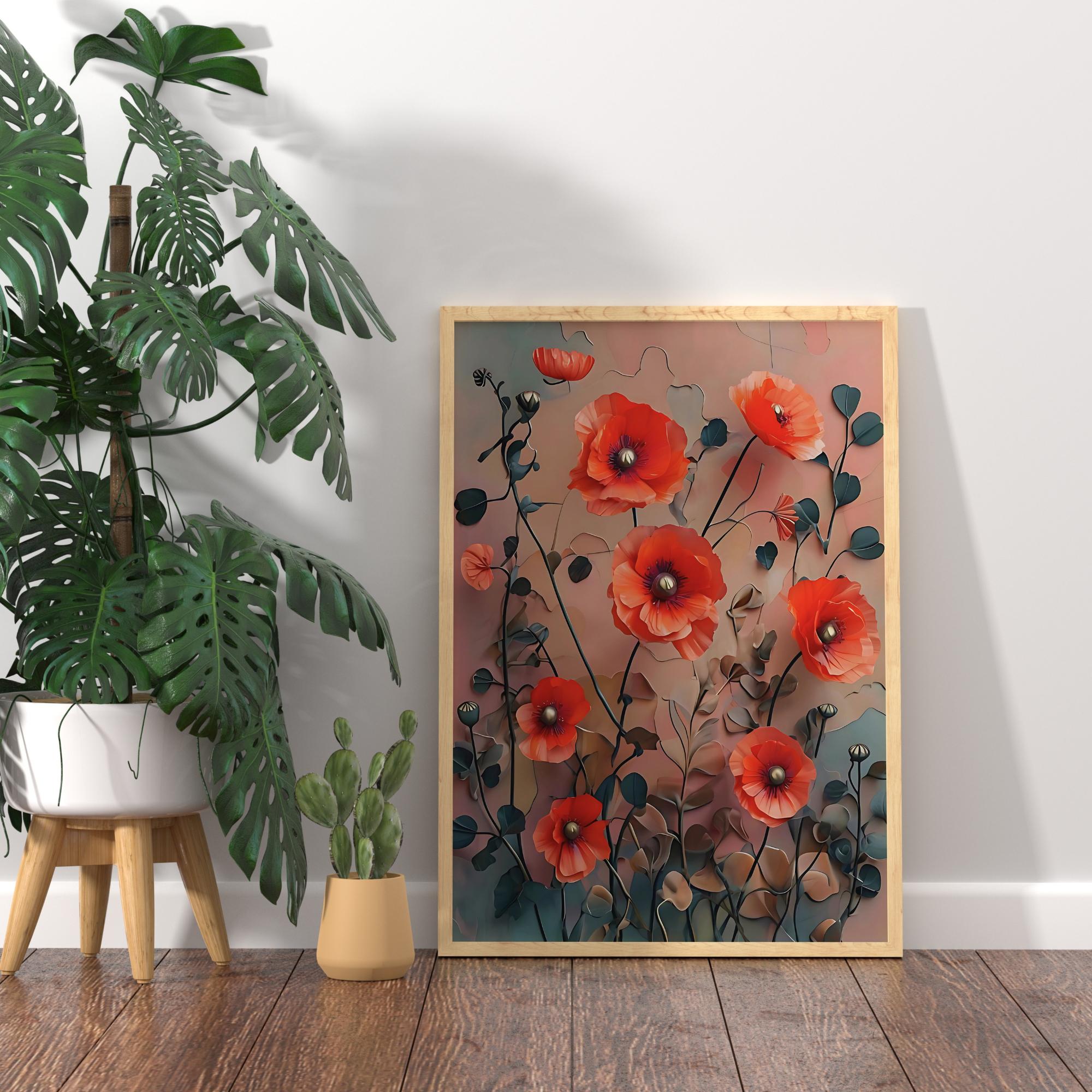 California Poppy Art Printable California Poppy, Poppy Wall Art, Poppy ...
