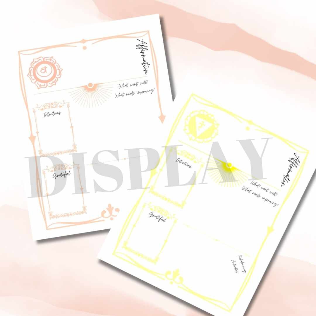 Chakra Printable, Chakra Worksheets, Chakra Printable Journal, Chakra ...