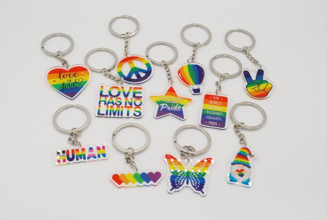 Pride Keychains | Colourful | Charm | LGBTQ+ | Equality | Inclusivity ...