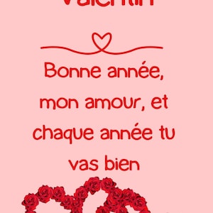 Valentine's Day card expresses emotional feelings