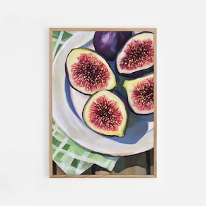 Figs Print, Fruit Market Print, Botanical Poster, Kitchen Wall Art, Fig Poster, Abstract Wall Art, Printable Fig, Trendy, Room Decor | #732