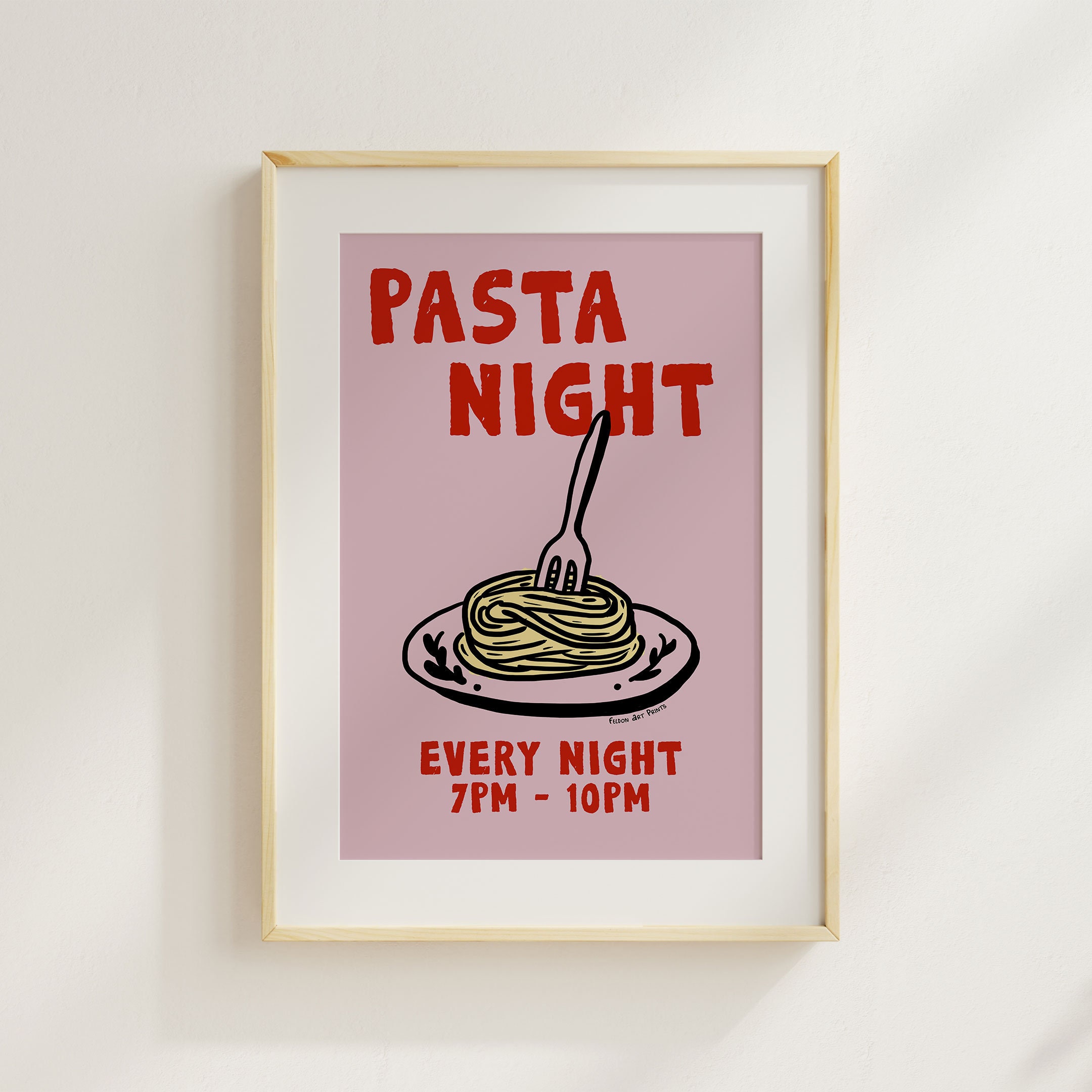 Pasta Night Print Pasta Night Print
