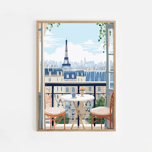 Paris Art Print, Paris Wall Art, French Art Print, Paris Poster, Paris Gift, Travel Gift, Travel Poster, Housewarming Gift, Eiffel Tower