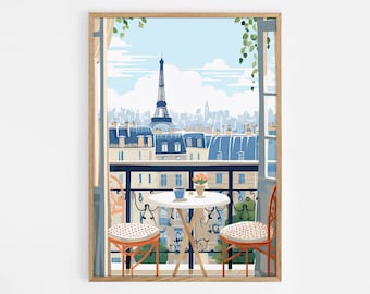 Paris Art Print, Paris Wall Art, French Art Print, Paris Poster, Paris Gift, Travel Gift, Travel Poster, Housewarming Gift, Eiffel Tower