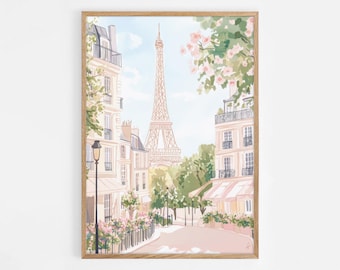 Paris Art Print, Paris Wall Art, French Print, Paris Poster, Paris Gift, Travel Gift, Travel Poster, Housewarming Gift, Eiffel Tower | 735