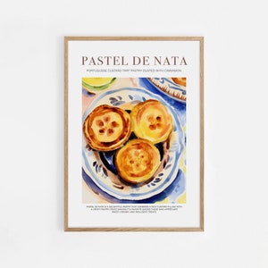Cinnamon Roll Poster, Food Print, Modern Kitchen Decor, Retro Poster, Pop Art, Kitchen Art, Exhibition Poster Housewarming, Illustration