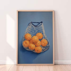 Oranges Wall Art, Digital Download, Clementine Wall Art, Printable Wall Art, Orange Art Print, Kitchen Decor, Trendy Wall Art