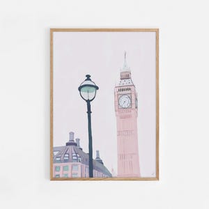 London Art Print, London Wall Art, England Art Print, London Poster, London Gift, Travel Gift, Travel Poster, Housewarming Gift | #833