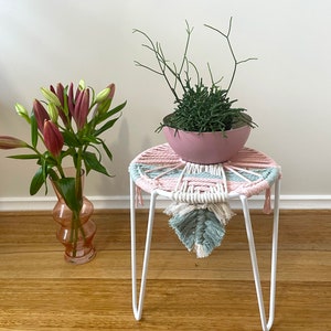 Modern macrame boho style planter/plant holder