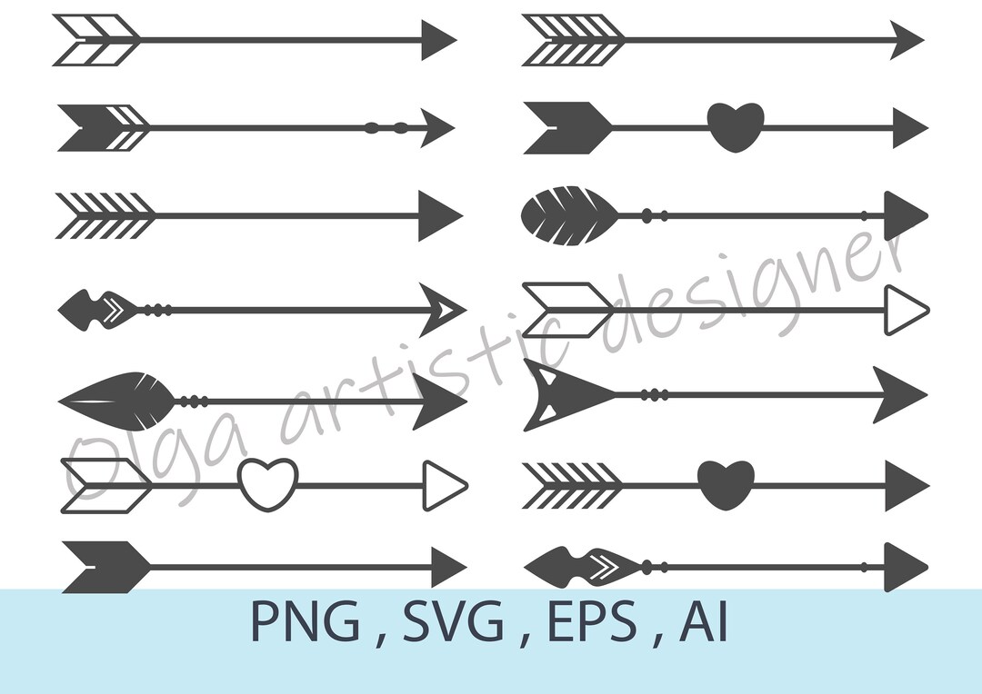 Flecha SVG Flecha PNG Gráficos de flecha EPS Flecha - Etsy España