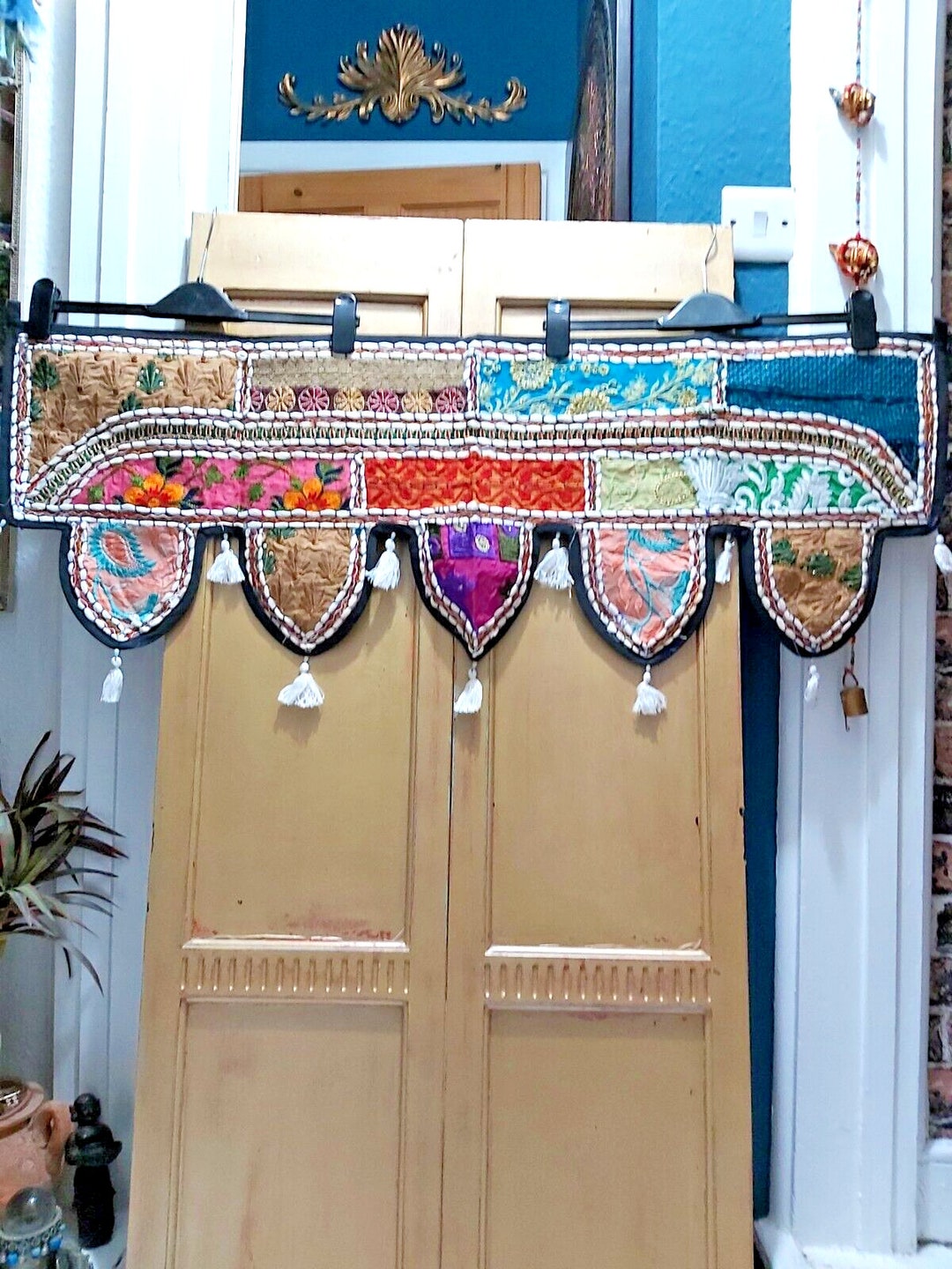 Handmade Bead Work Fabric Toran for Home Decor 37 main image 1