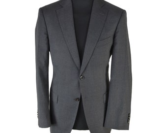 Windsor Grey Blazer homme taille 38R 100% laine 2 boutons double ventilé xt61