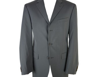 Joop! Mens Blazer Gray Suit Jacket Size 40R Wool Blend J72