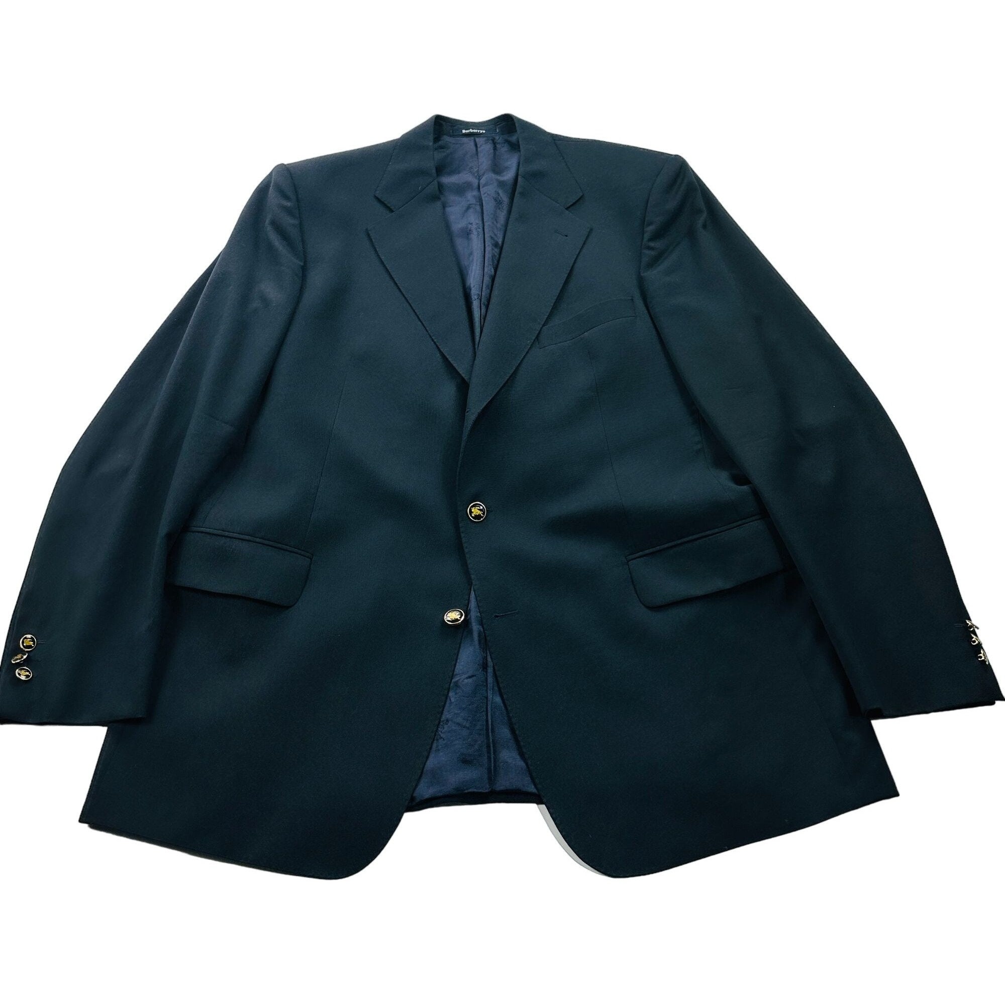 Navy Burberry Blazer Etsy