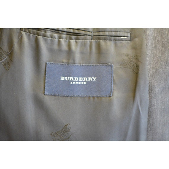 Burberry London Grey Herringbone Men's Blazer siz… - image 2
