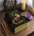 Fox Leather Journal: Large 400 Page Grimoire, Blank Book of Shadows product logo