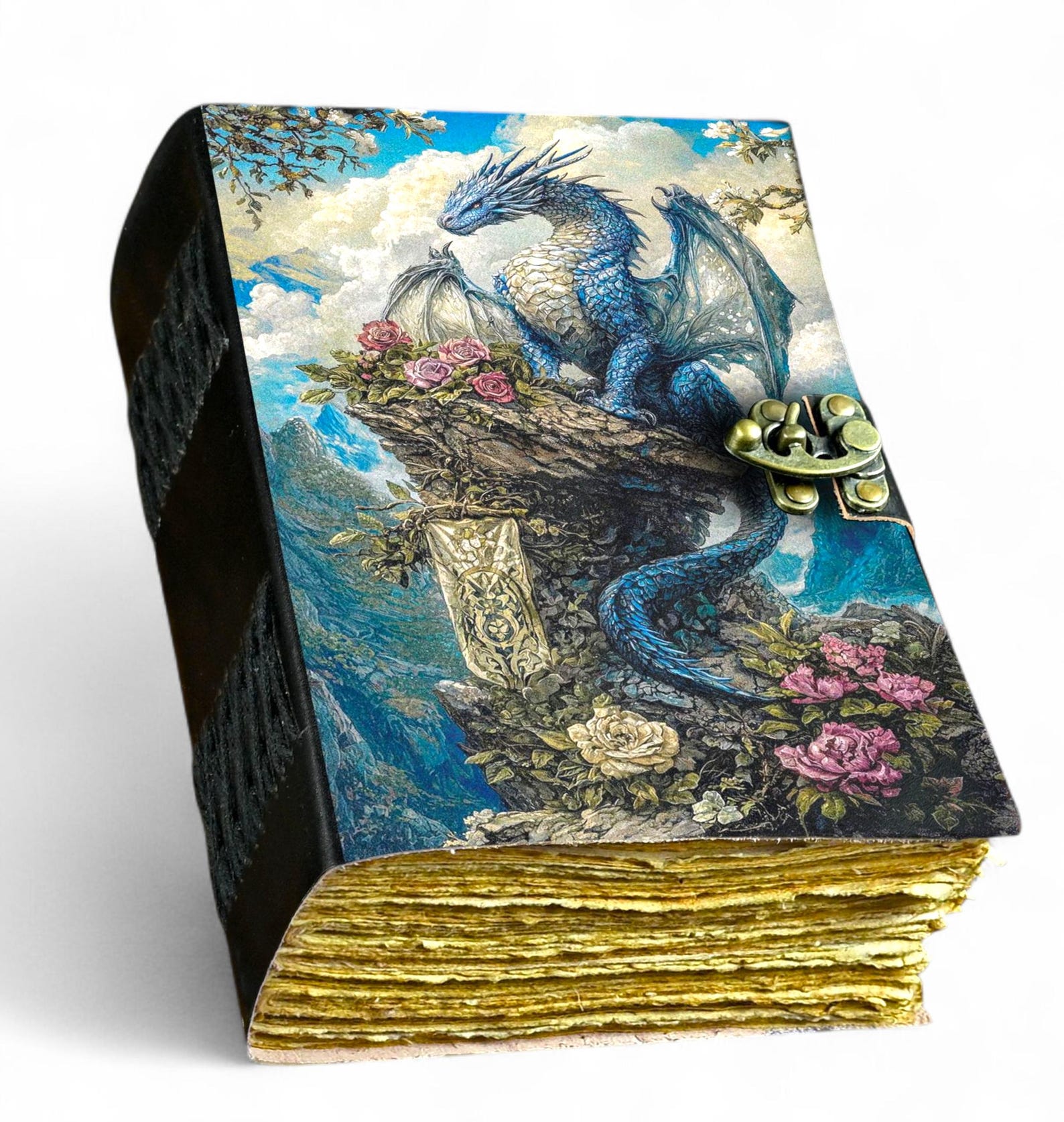 Dragon Leather Journal: Handmade Book of Shadows With Key Lock - Etsy