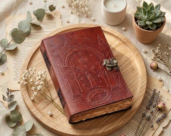 Tolkien Door of Durin Leather Journal: Fantasy Notebook (7x5 inch)