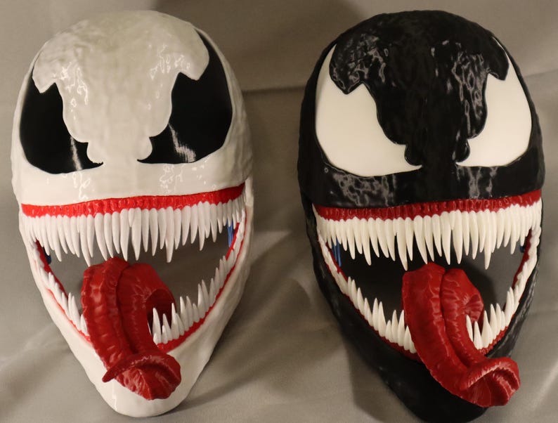 Unleash Your Inner Symbiote! 3D Printed Venom Mask With Magnetic