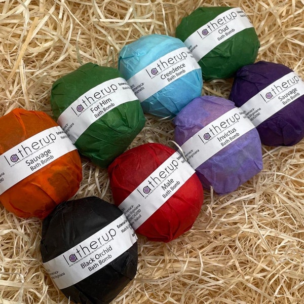 Bath Bombs Inspired By Men's Aftershave - Bath Bomb Gift Set - Men's Bath Bomb Set - Birthday Gift
