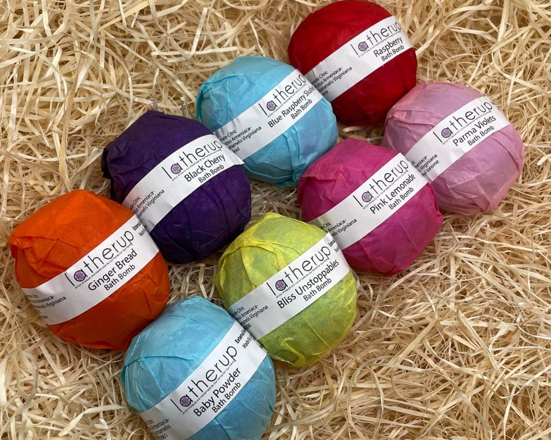 Bath Bombs Set of 8 Bath Bomb Gift Set Handmade Bath Bombs Luxury Bath ...