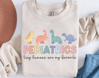 Pediatrics Sweatshirt Pediatrics Dinosaurs Shirt, Peds Nurse Sweatshirt PEDS Dinosaurs Shirt, Peds Crewneck, Pediatric Nurse Gift PEDS Nurse
