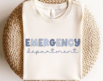 Emergency Department Shirt ER T Shirt ED Nurse Emergency Medicine ED Rn Registered Nurse Emergency Room Er Tech T Shirt Er Nurse Gift