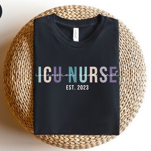 Personalized ICU Nurse Shirt Custom ICU Nurse T-shirt, ICU Nurse Gift, Nurse Appreciation Tshirt, Critical Care Nurse T shirt, Icu Nurse Tee
