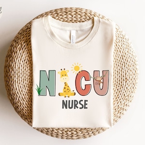 NICU Nurse Shirt Neonatal Nurse T-Shirt NICU Nurse, Neonatal Intensive Care Unit Tshirt Nicu Nurse Dinosaur Tee, NICU Nurse Animal T-shirt