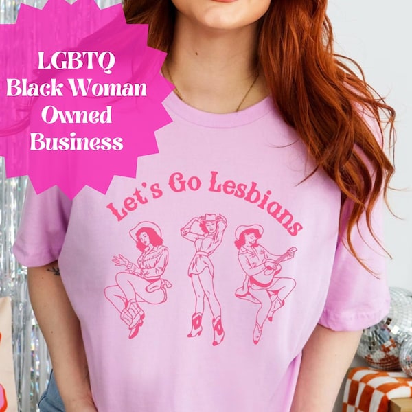 Let's Go Lesbians shirt Subtle Lesbian Shirt Live Laugh Lesbian Lesbian Pride Tank Top Lgbtq Ally Sapphic Society Shirt