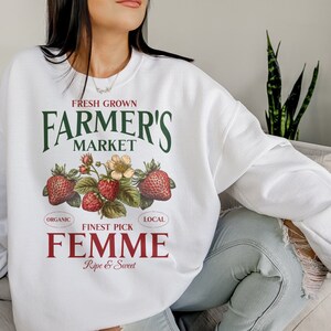 Farmer's Market Femme shirt Subtle Lesbian Shirt Live Laugh Lesbian Lesbian Pride Tank Top Lgbtq Ally Sapphic Society Shirt