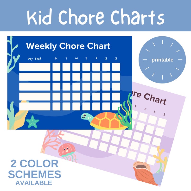 Chore Chart for Kids, Kids Chore Chart, Kids Chores, Chore Chart ...