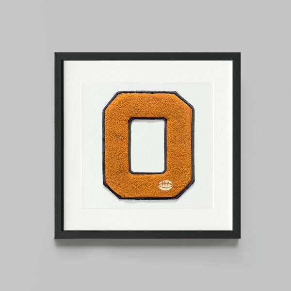 Oklahoma State University Cowboys College Letterman Letter Giclee Fine Art Home Decor Sports Print Poster