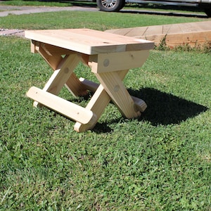 Wooden Folding Stool